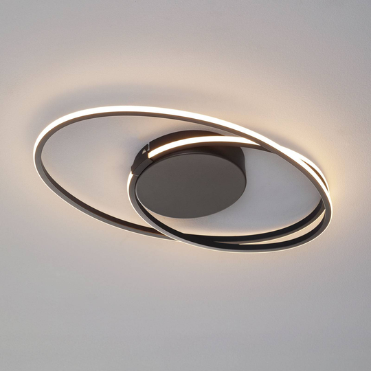LED-taklampa Ophelia, svart