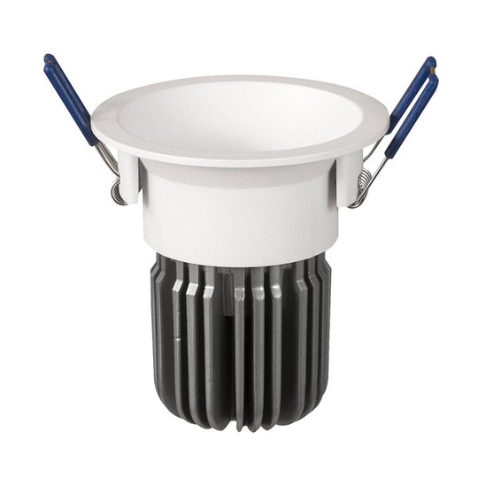 LED-inbyggnadsspot Toodle rund symmetrisk, vit