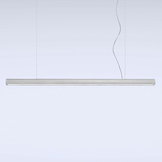 LED-hänglampa Materica skena 150 cm betong
