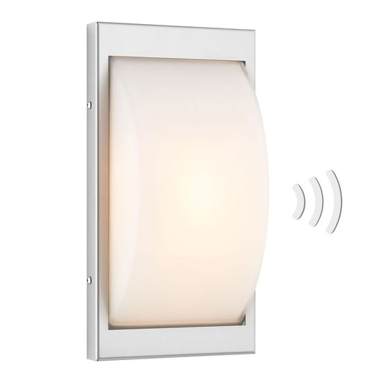 Sensor-utomhusvägglampa 068SEN E27 stål