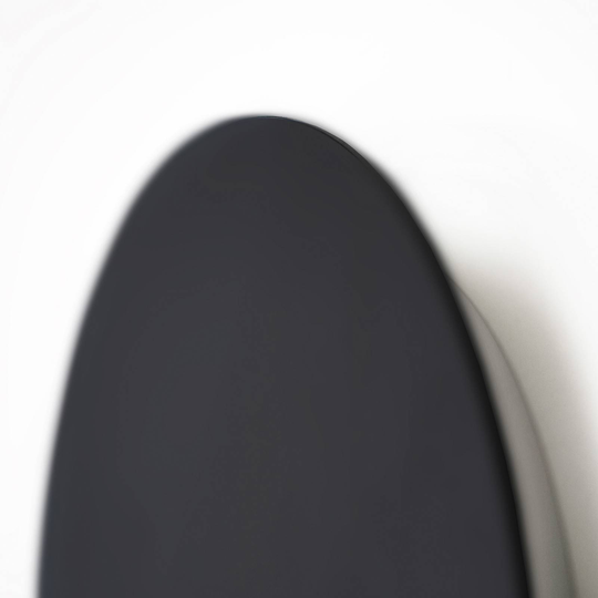 Escale Blade LED-vägglampa, matt svart, Ø 79 cm