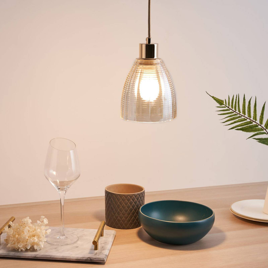 Pauleen Gleaming Gold pendellampa av glas