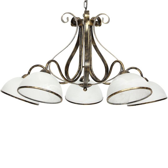 Hänglampa Antica i lanthusstil, 5 lampor