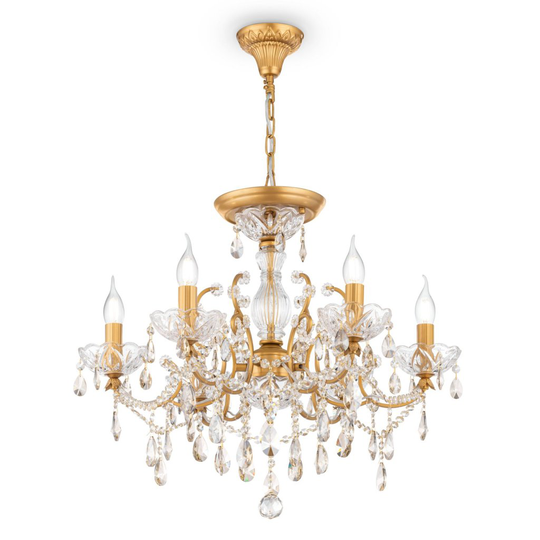 Sevilla kristall 40cm (Mässing/guld)