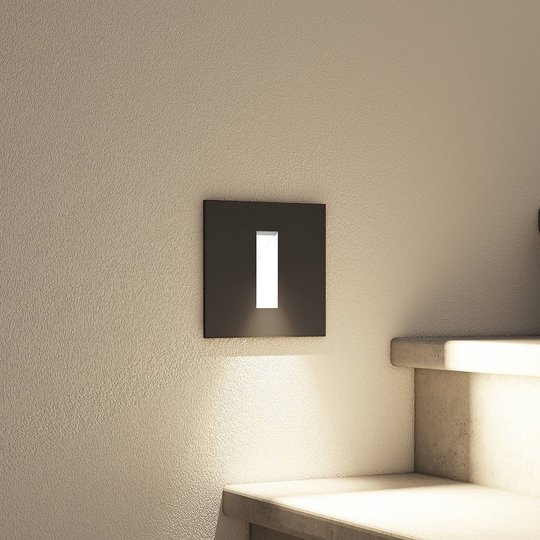 Arcchio Lanti LED-inbyggnadslampa, svart