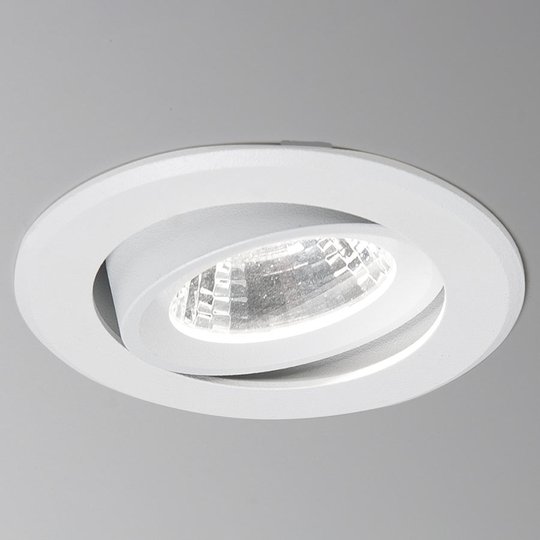 Agon Round LED-inbyggnadsspot 3 000 K 40° vit