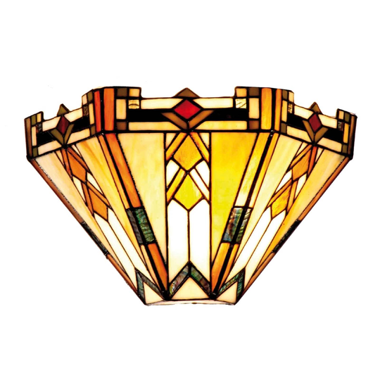 Madison - modern vägglampa i Tiffanystil