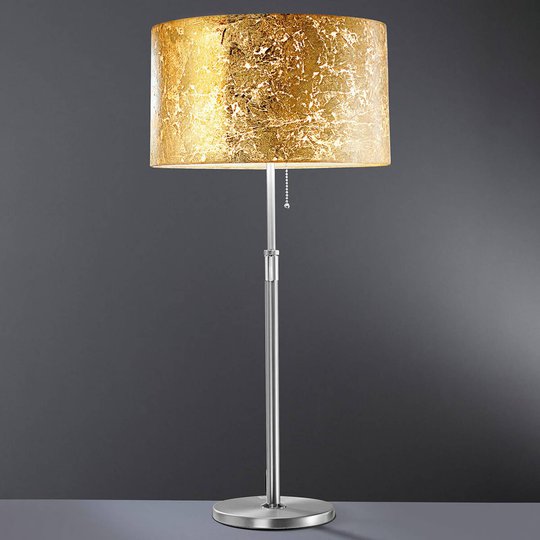 Loop -bordslampa med bladguld
