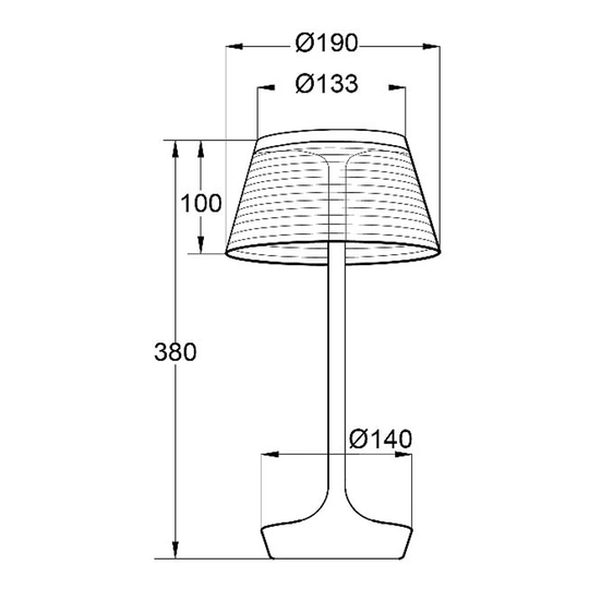 Aluminor La Petite Lampe LED-bordslampa, röd