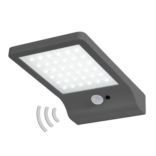 LEDVANCE DoorLED LED-solcellsvägglampa i silver