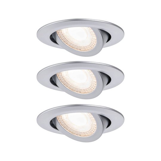 Paulmann LED-inbyggnadslampa 93389, krom