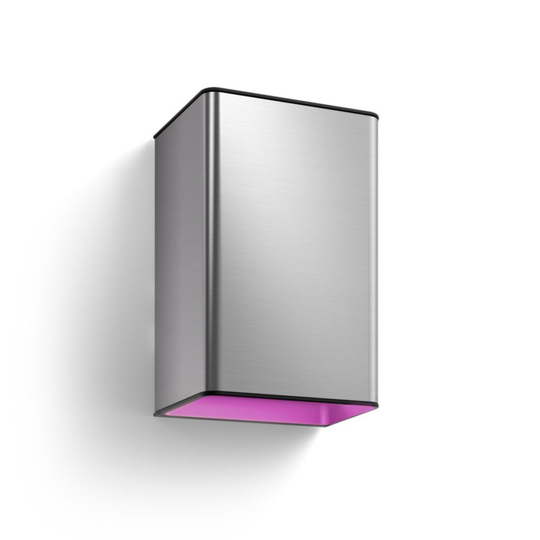 8W Resonate Hue Väggl Inox X2