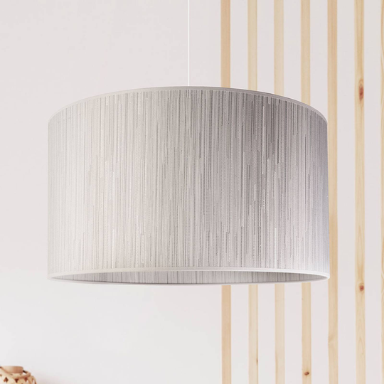 Hänglampa Essex, strukturerat material, silver