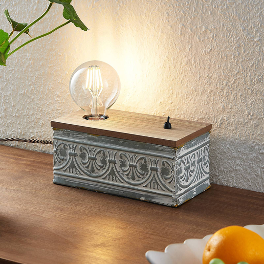 Lindby Mella bordslampa med vintagekaraktär