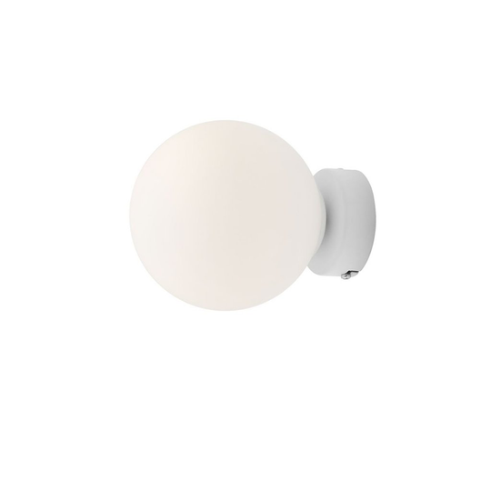 Ball vägglampa (Vit)