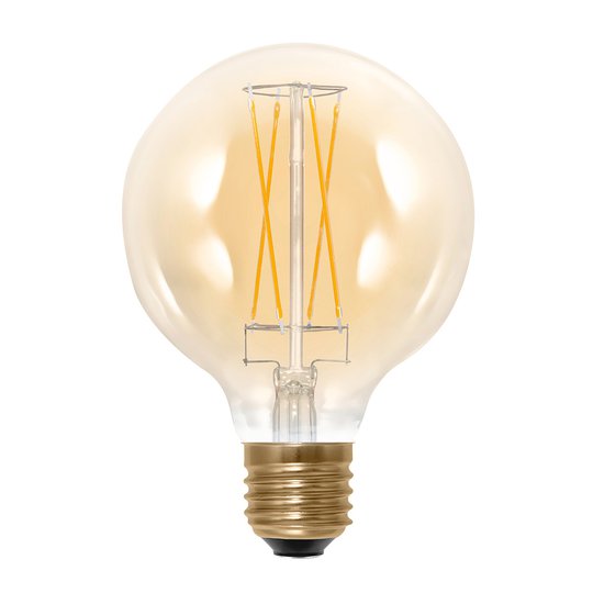 LED-globlampa E27 G95 6W 2 000 K 325 lm guld