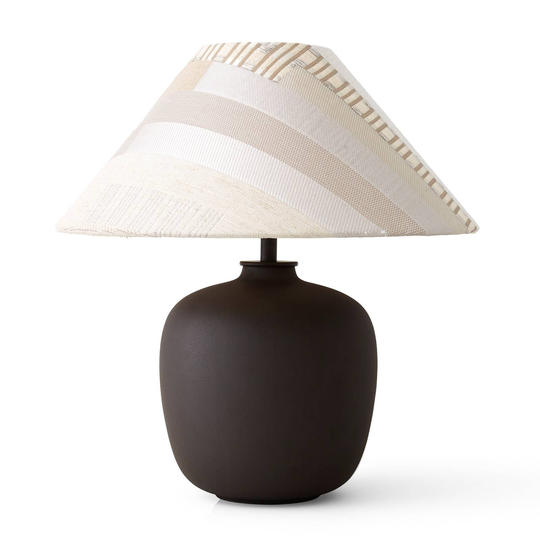 Menu Torso LED-bordslampa, brun/creme/beige, 37 cm