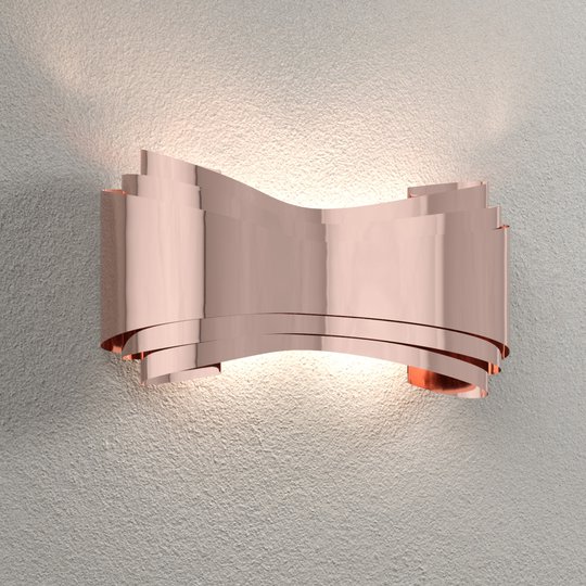 Ionica – kopparfärgad LED-designervägglampa