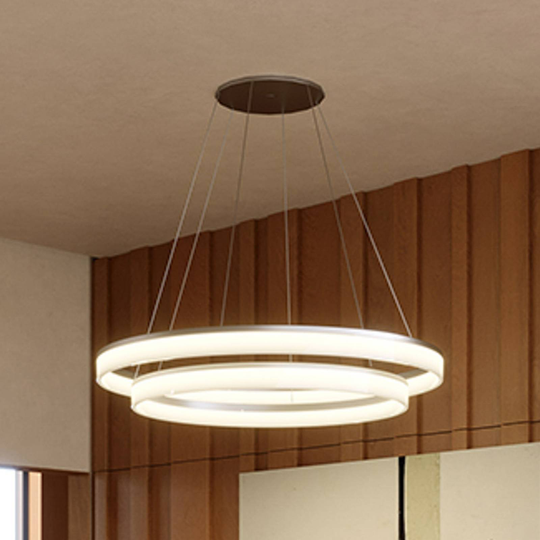 LEDS-C4 Circ LED-hänglampa med 2 ringar, Ø100 cm