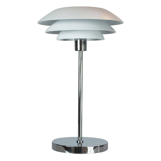 Dyberg Larsen DL31 bordslampa metall vit