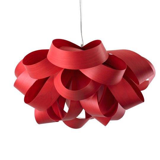 LZF Agatha Small hänglampa, 78 x 76 cm, röd