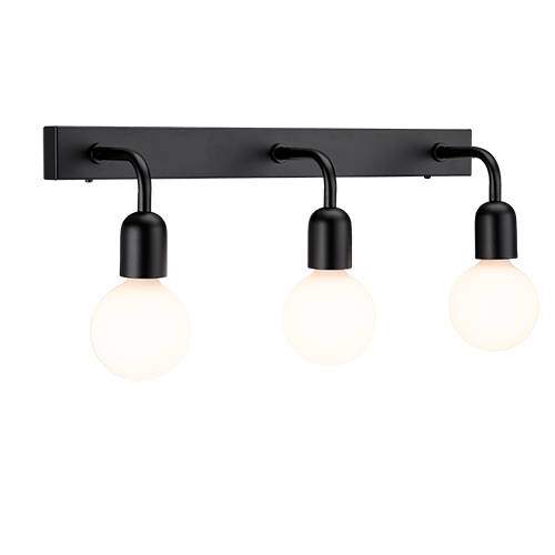 Regal 3 Vägglampa (Svart)