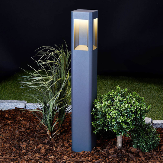 LED-gatlampa Annika av aluminium, 80 cm