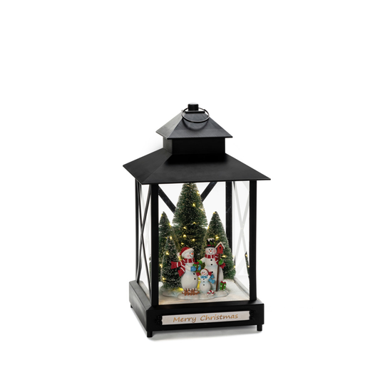 Stor ljuslykta 46 LED (Svart)