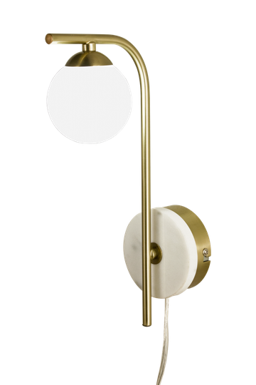 Orfeus vägglampa LED (Mässing/guld)