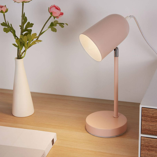 Pauleen True Pearl bordslampa av metall i rosé