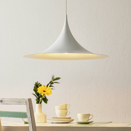 GUBI Semi pendellampa Ø 60 cm vit