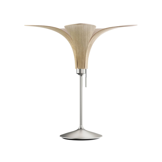 UMAGE Jazz bordslampa ek ljus, fot stål