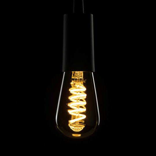 SEGULA LED-lampa E27 8 W ST64 Curved ambient smoke