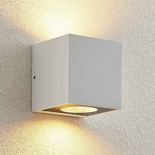 Arcchio Tassnim utomhusvägglampa, vit 2 lampor