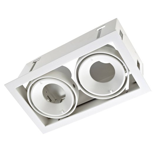 LEDS-C4 Multiriktat Evo S inbyggnadslamphus, vitt