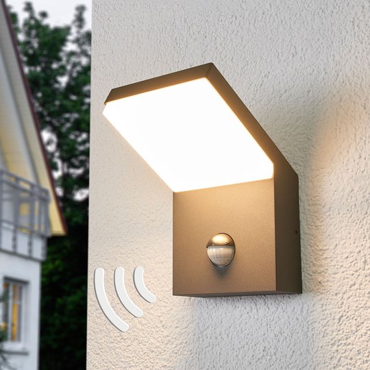 Yolena - LED-utomhusvägglampa, sensor