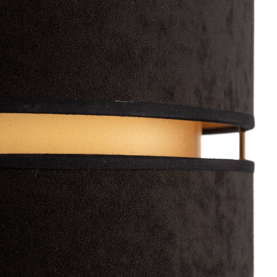 Hänglampa Duo, svart/guld, Ø40 cm, 1 lampa