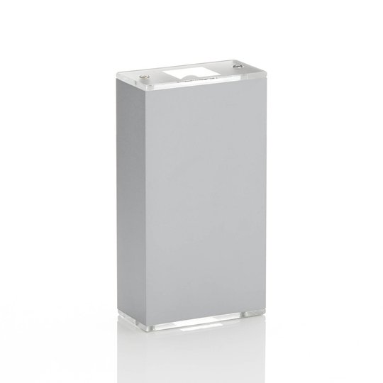 Lucande Anita LED-vägglampa silver höjd 36 cm