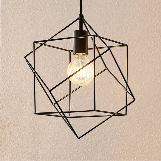 Lindby Finnigan hänglampa, gallerskärm, 1 lampa