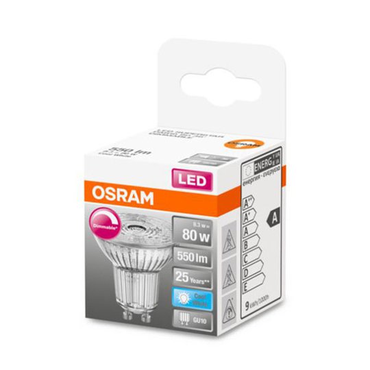 OSRAM LED-glasreflektor GU10 8,3 W 940 36° dimbar