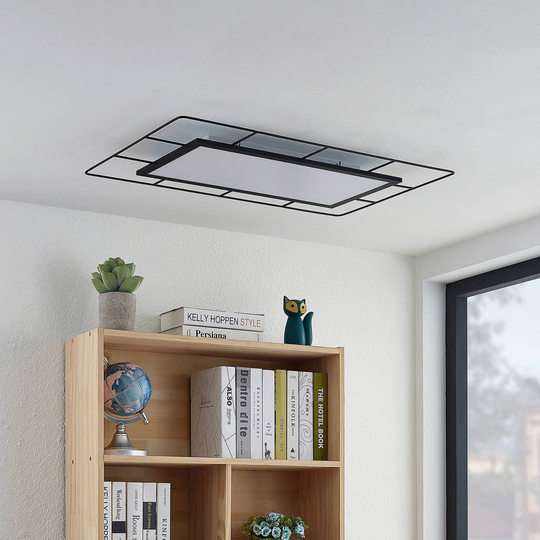 Lindby Khai LED-taklampa, Stepdim, 80x50 cm