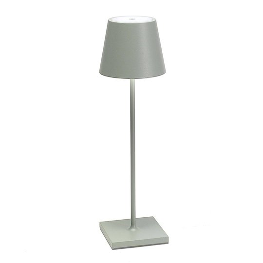LED-bordslampa Poldina, batteri, portabel, grön
