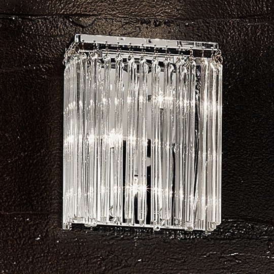 Gnistrade vägglampa FUTURE med glasstavar
