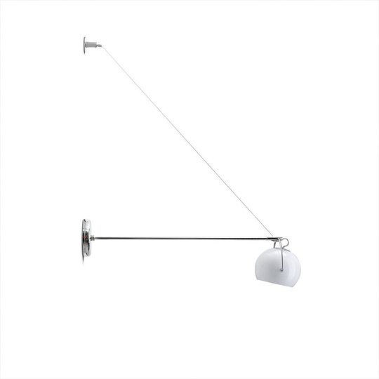 Beluga vägglampa vit (Vit)