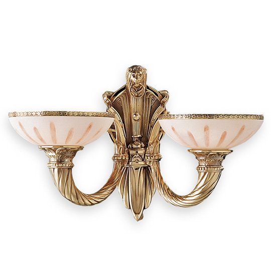 Alhambra – tvåflammig vägglampa i alabaster