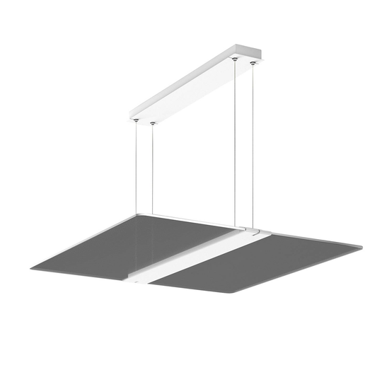 RZB Twindot S Square LED-hänglampa DALI 64 cm 830