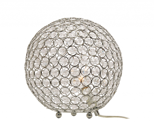 Bling bordlampa 25cm (Förkromad/blank)