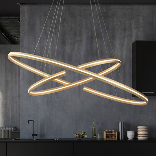 LED-hänglampa Elipse i oval form, 120 x 60 cm