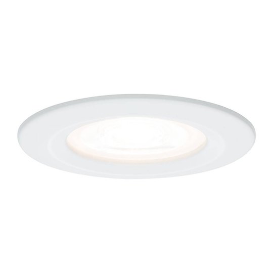 Paulmann LED-spot Nova rund, IP44, dimbar, vit