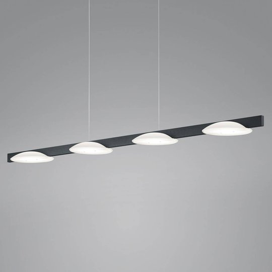 Helestra Pole LED-pendellampa 4 lampor svart